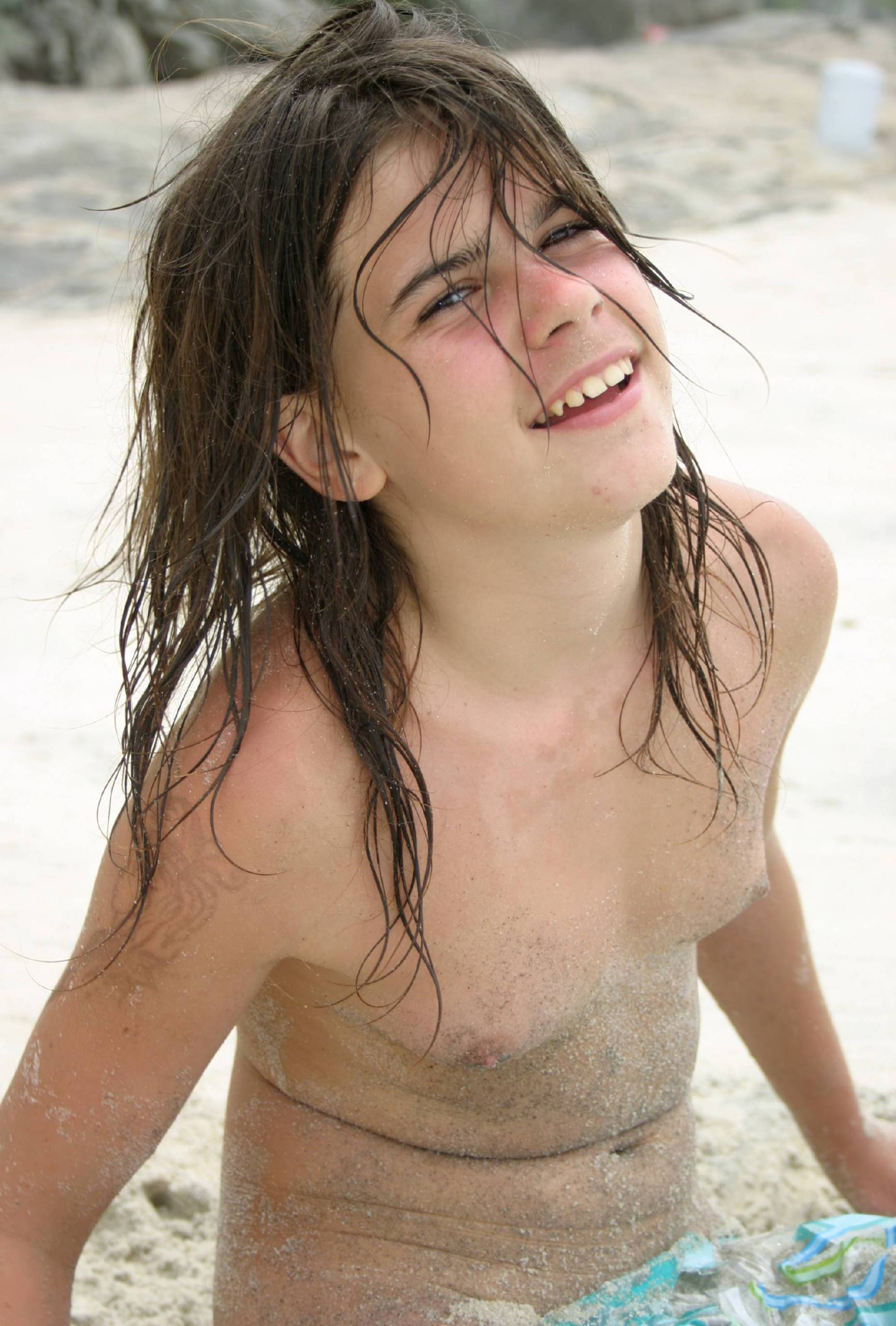 Brazilian Playing With Sand Naturist Families - 2