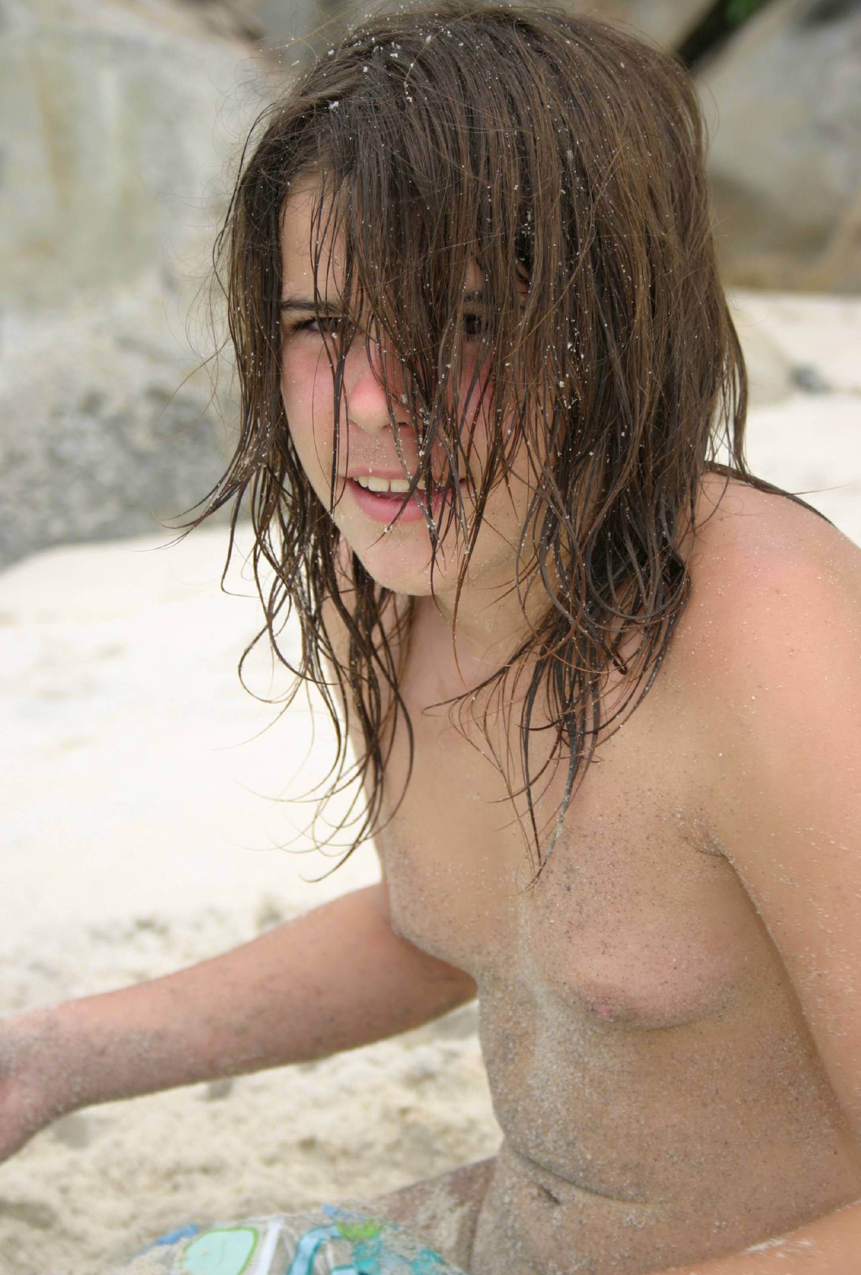 Brazilian Playing With Sand Naturist Families - 3