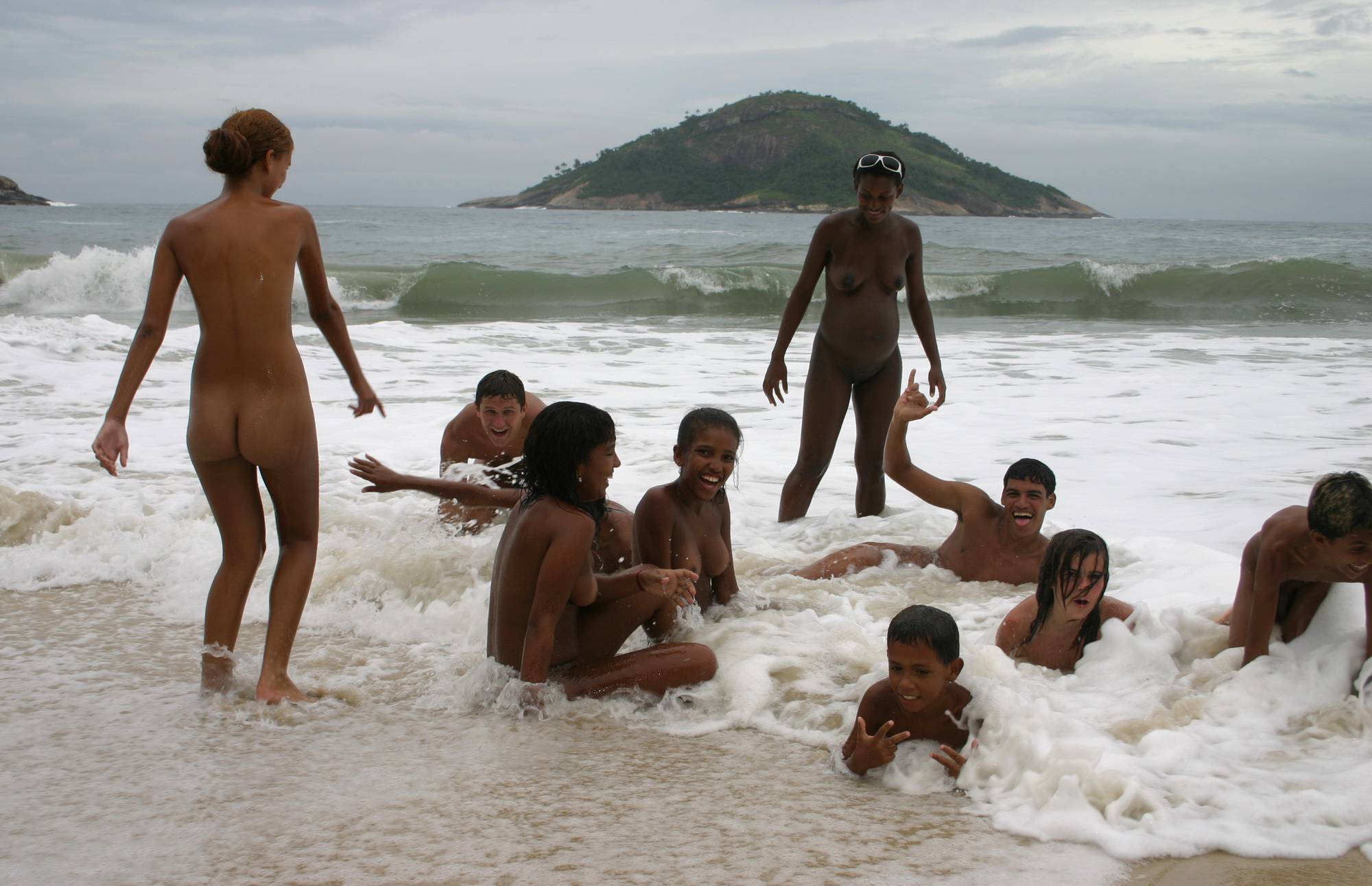 Purenudism Pics Brazilian Shoreline Splash - 2