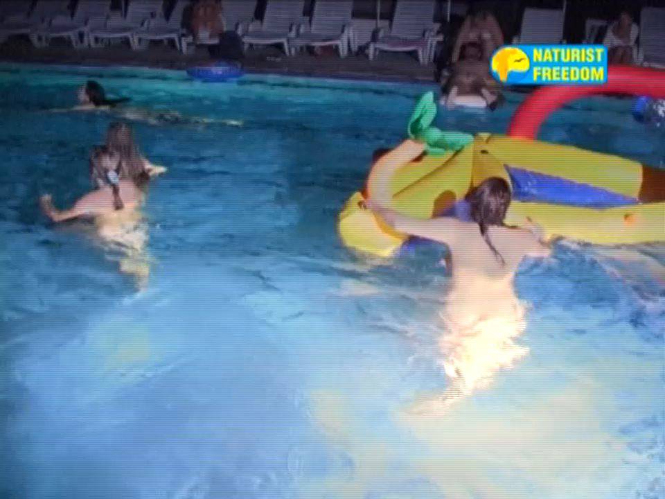 Night Swimming Pool - Nudist Family Videos - 3