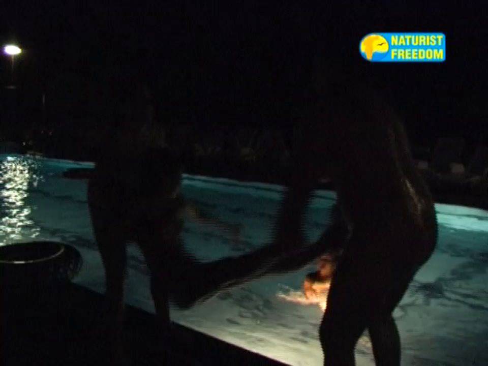 Night Swimming Pool - Nudist Family Videos - 1