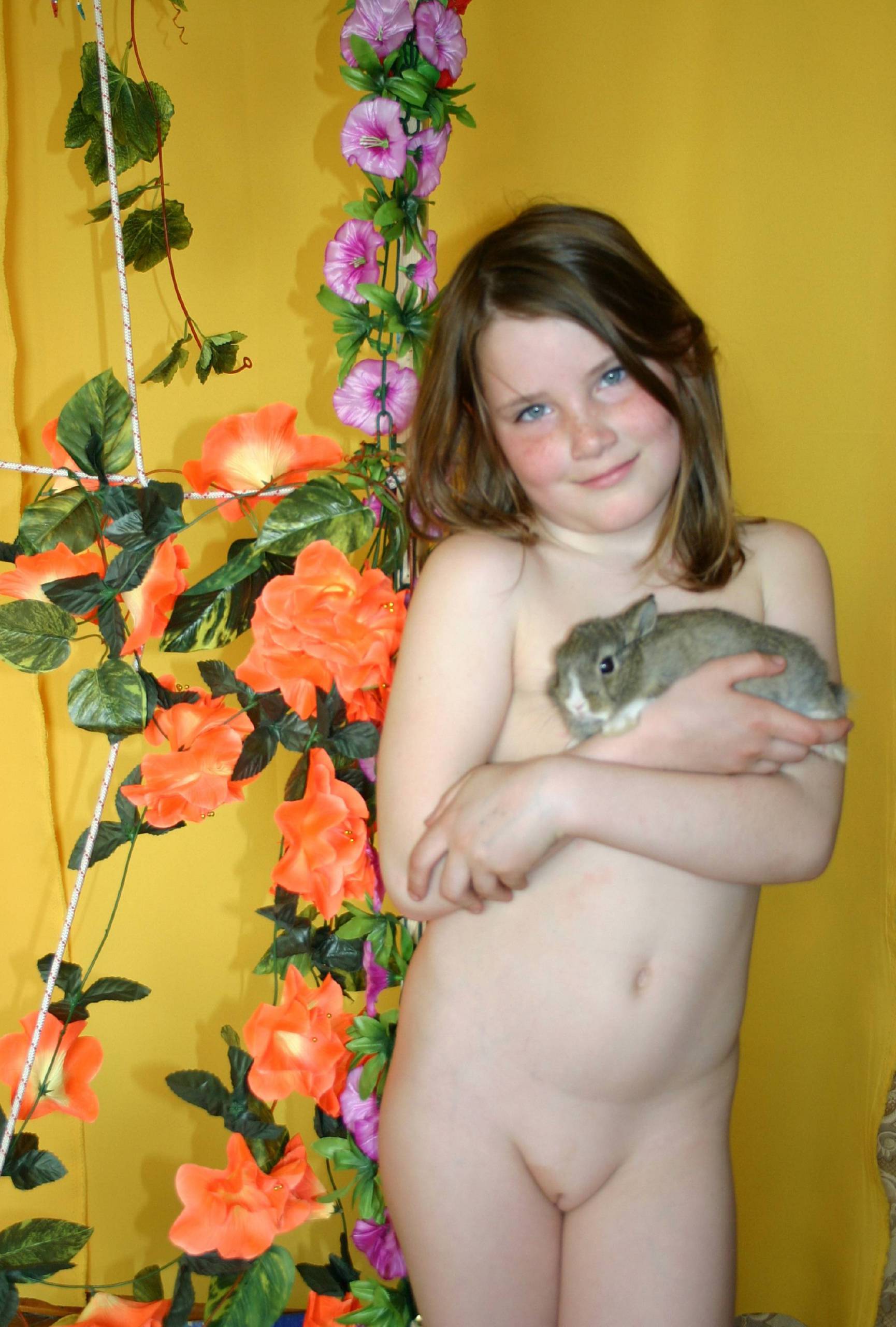 Pure Nudism Pics Nudist Girl and the Bunny - 2