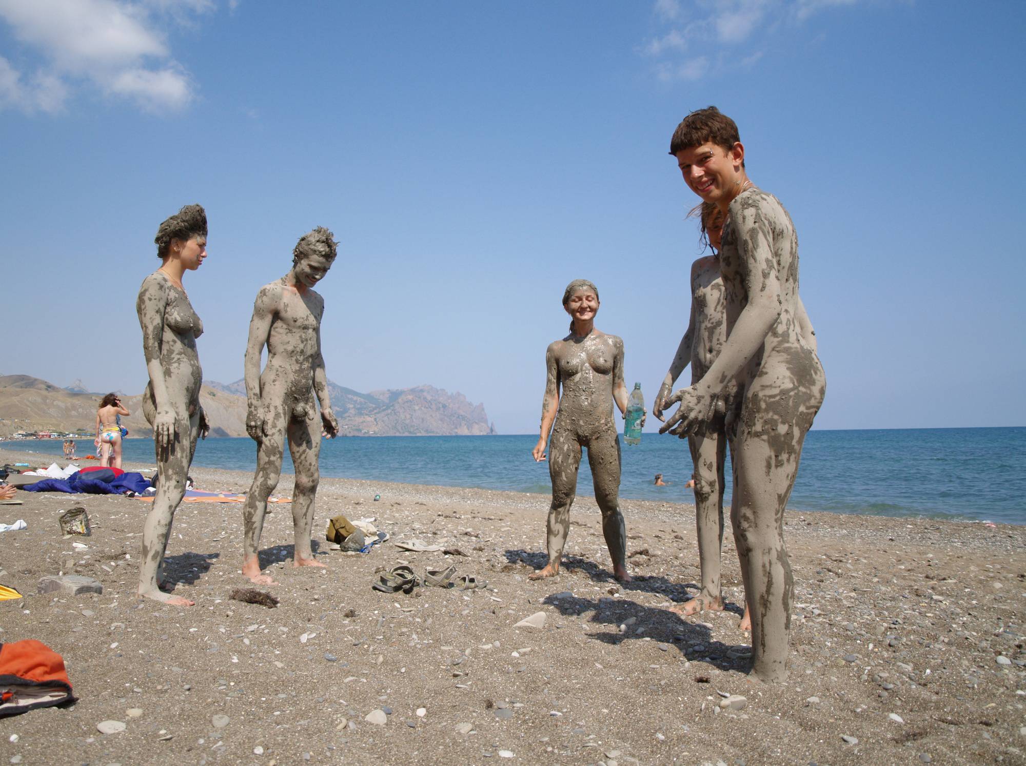 Dried Nudist Mud Statues - 3