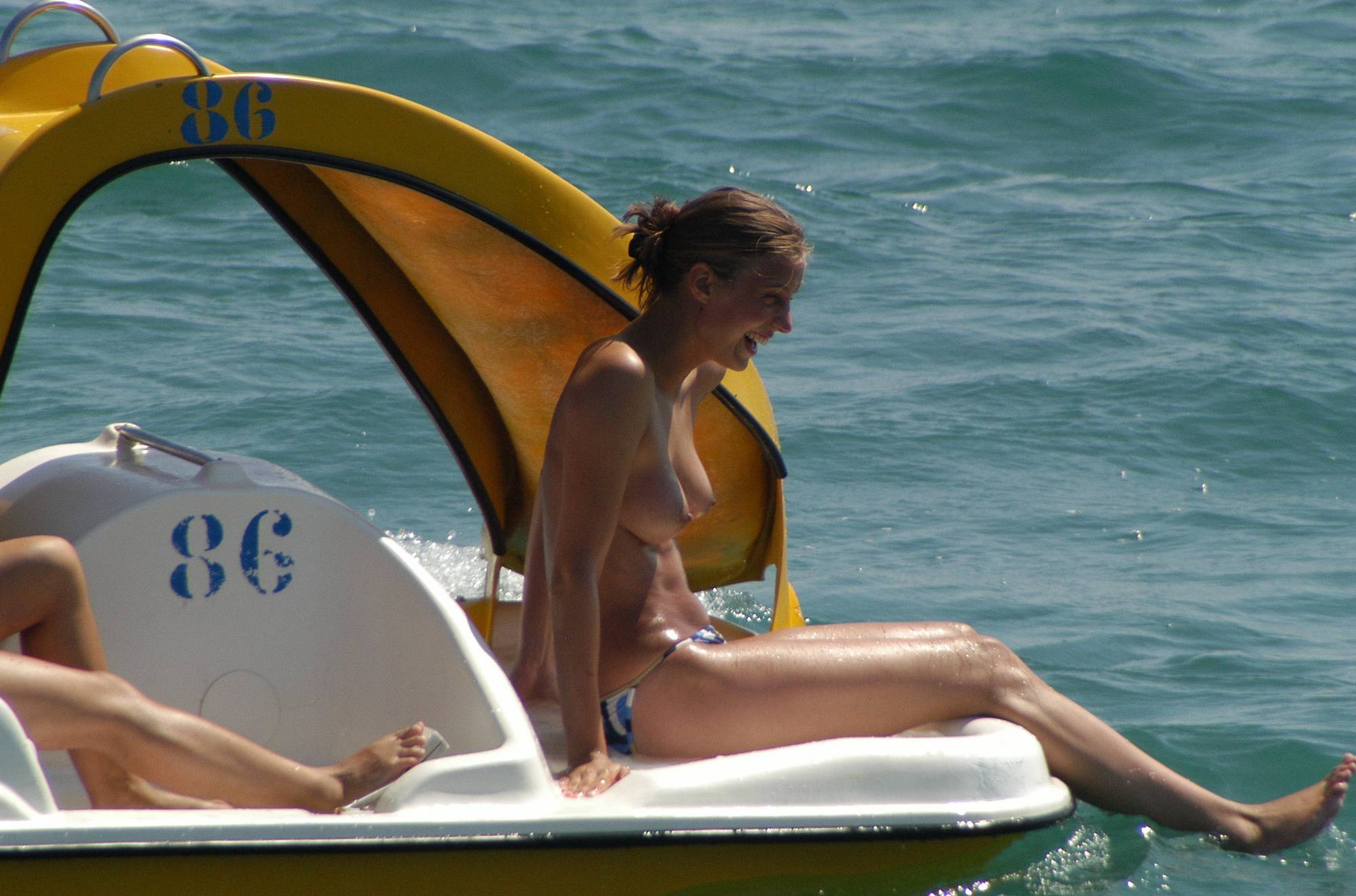 Nudist Beach Water Rafts - 1