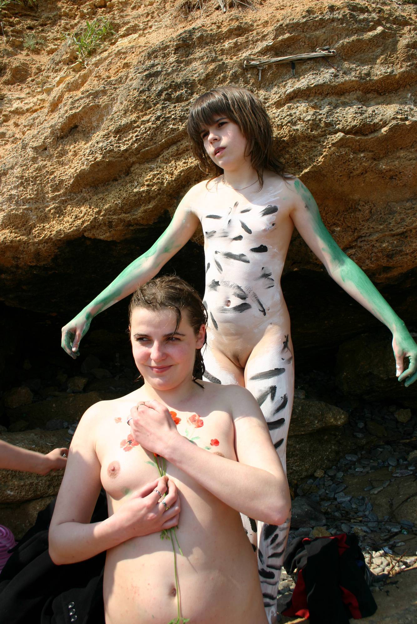 Rock-Front Nude Body Art - 3