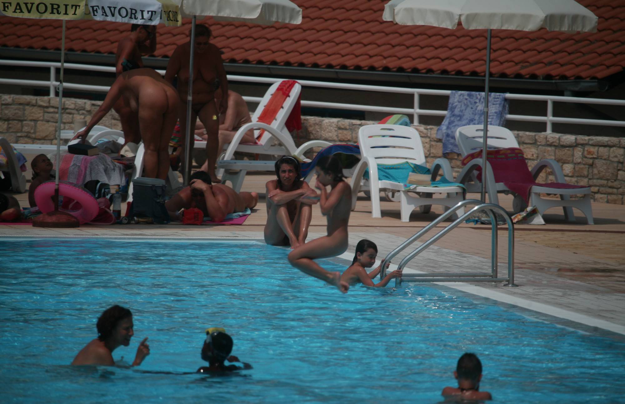 Naturist Pool Youngsters - 1