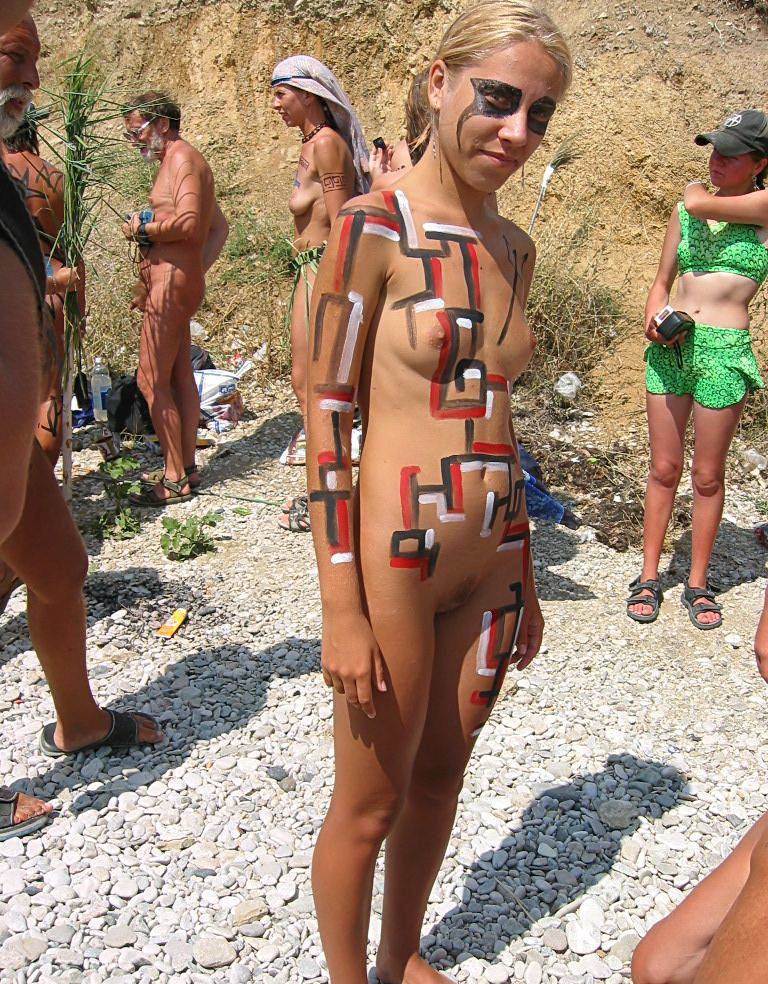 Nudist Families Magical Day Body Painting - 1