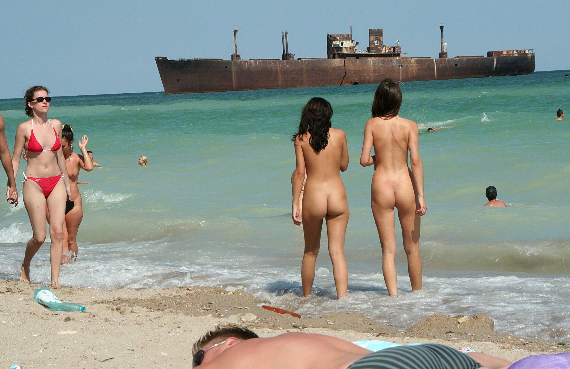 Nudist Photos Splish Splash Ocean Fun - 3