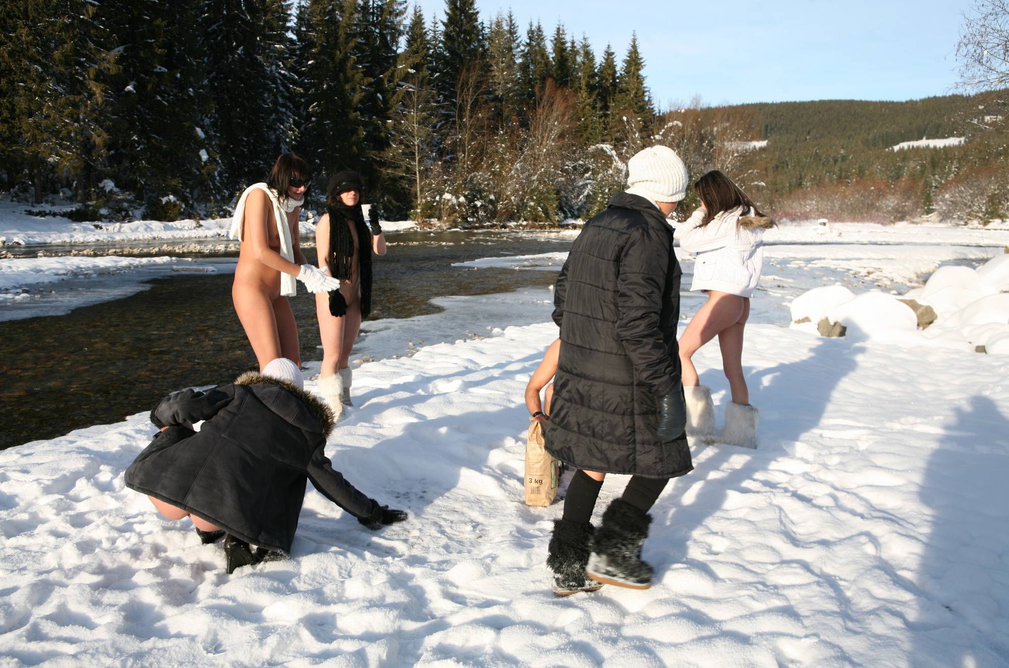 Snow Day Girl Snow Hike - 3